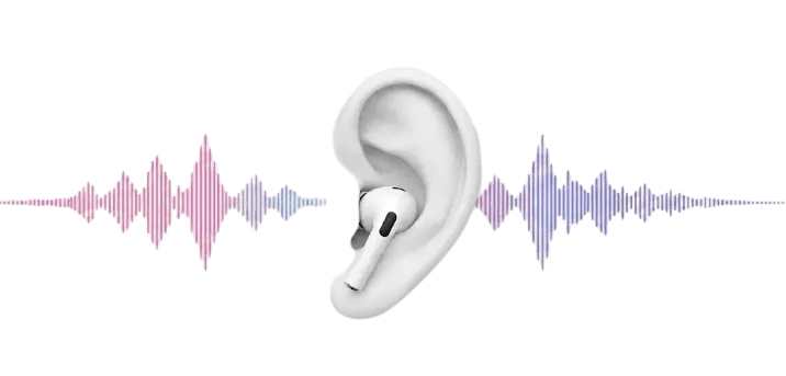 Beard Pods porté, rendu sonore stéréo